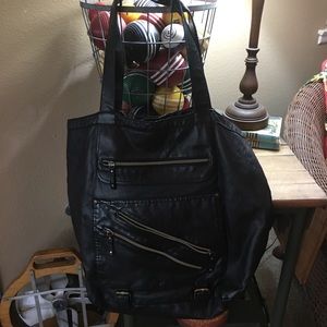 Decree Distressed Faux Leather Bag
